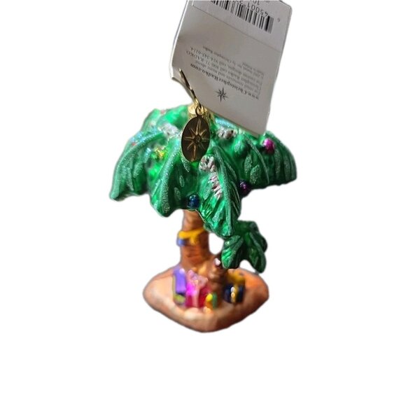 Radko Island Christmas Glass Ornament Original Tag - Picture 2 of 4